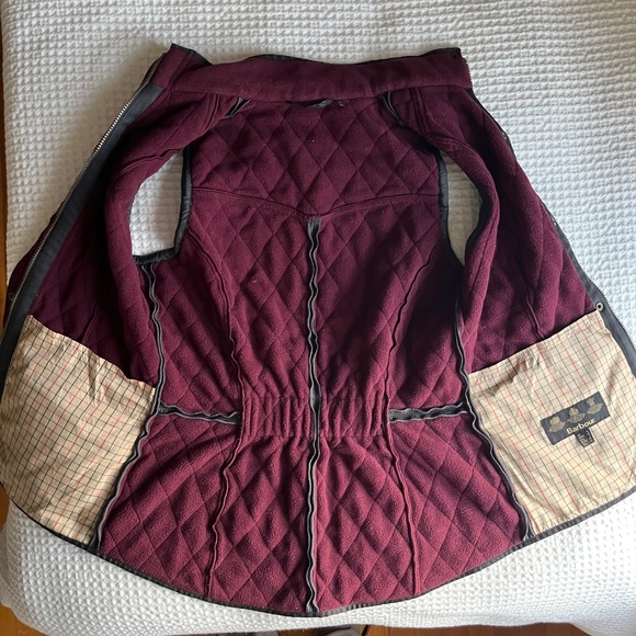 Barbour Cavalry Fleece-Lined Deep Navy Quilted Vest Gilet - Picture 5 of 8